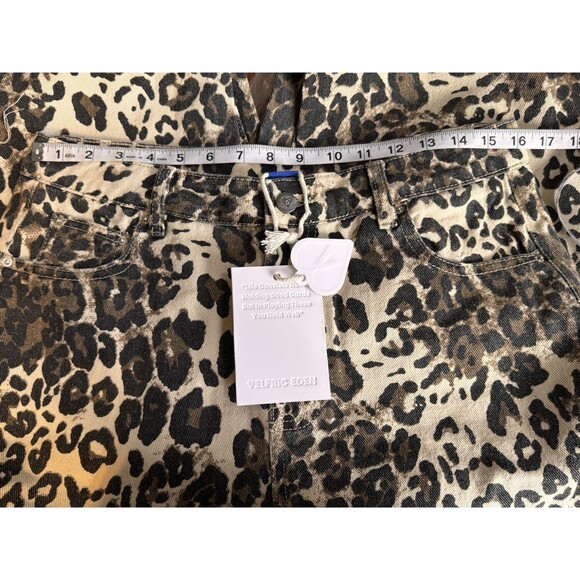 Aelfric Eden Leopard Jeans Size 34 Unisex Sizing Wide Leg - Picture 10 of 16
